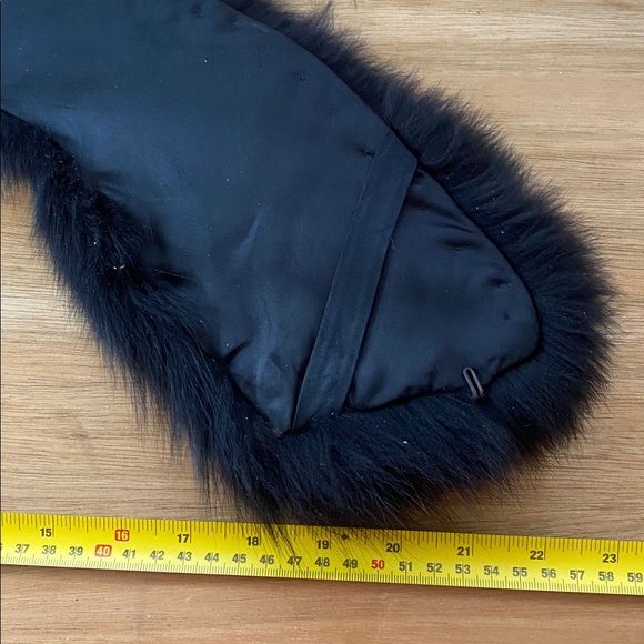 Real black fox collar in good condition - Picture 4 of 10